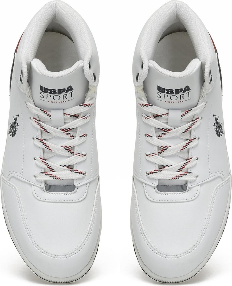 U.S. Polo Assn. BASE. Polo Assn. Malone Gsn 3pr White Unisex High Sneaker  - Image 4