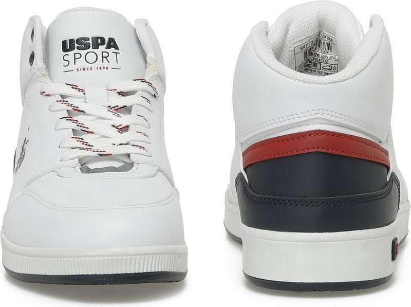 U.S. Polo Assn. BASE. Polo Assn. Malone Gsn 3pr White Unisex High Sneaker  - Image 5