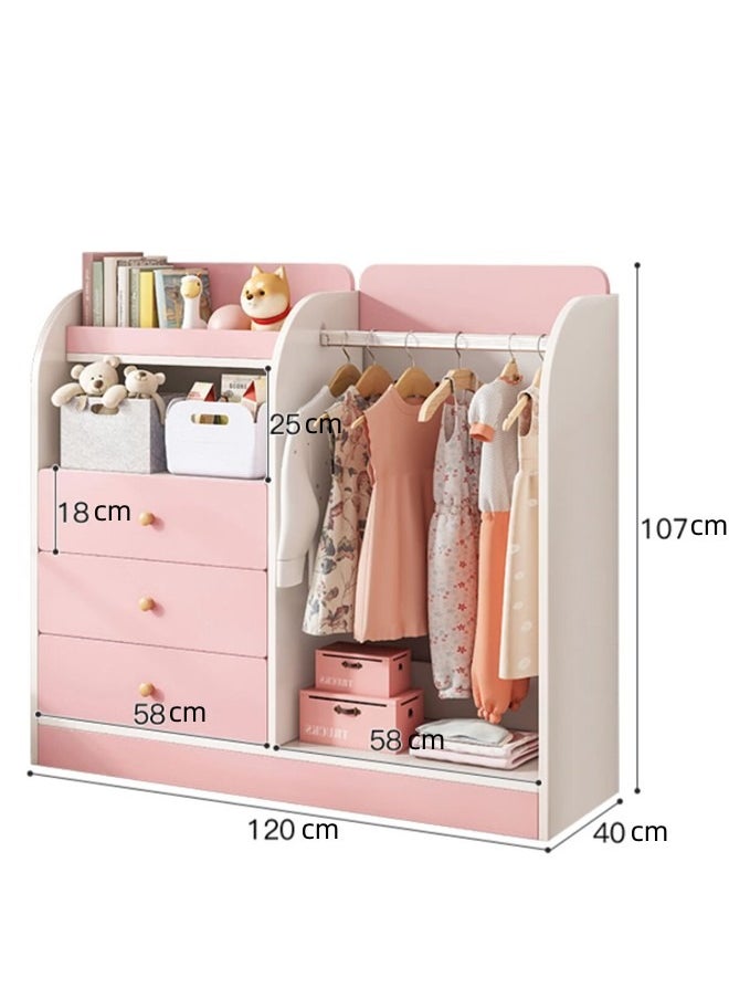 Kids Wardrobe Closet,Portable Clothes Rack with 5  Drawer,Freestanding Closet Organizers and Storage System with Hanging Rods,Storage Cabinet  Suitable for Cloakrooms,Bedrooms,Entrances - pzsku/Z8CE3CD5A44B807AE2C59Z/45/_/1728372478/4eb8a3a5-dc03-4d3c-b415-ababa994bc79