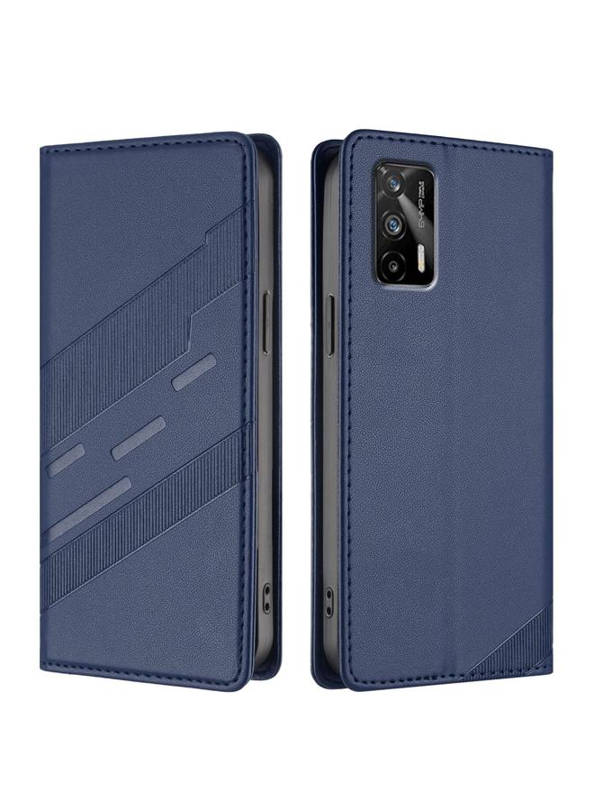 S-TOP Case For Realme GT 5G Embossed Multi-functional Wallet Retro Leather Phone Case - Image 2