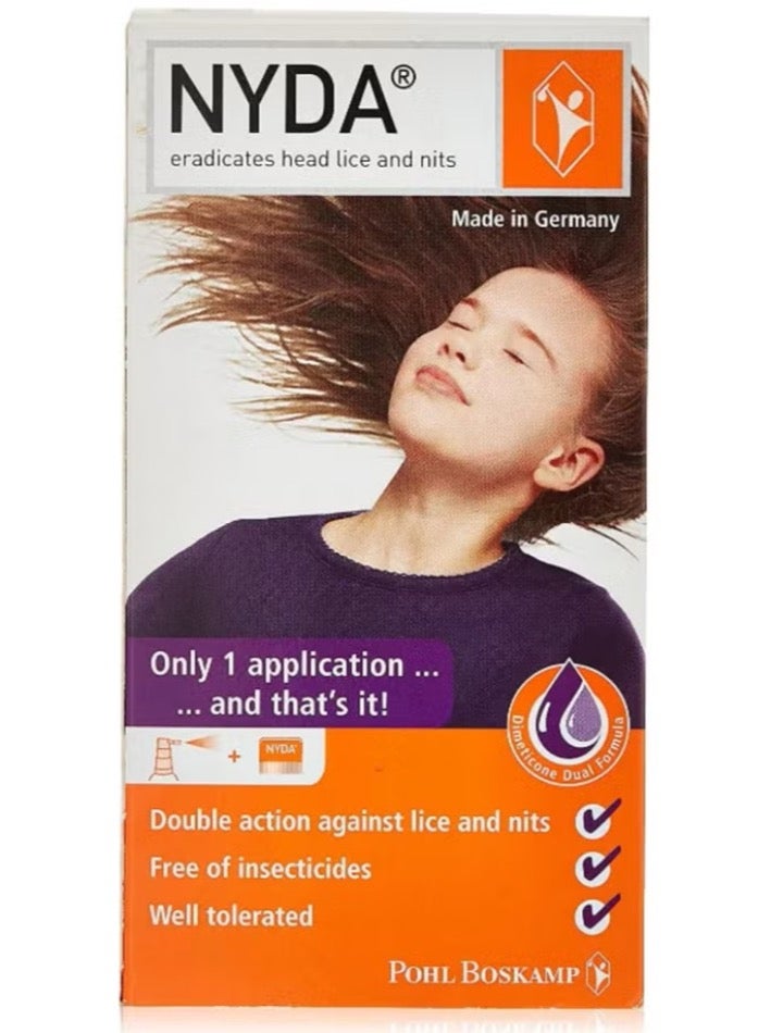 نايدا سبراي علاج قمل الشعر شفاف 50ملليلتر