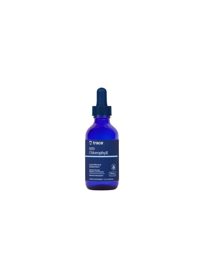 Trace Minerals Research كلوروفيل أيوني سائل | مناعة الجسم، تقليل رائحة الجسم، تطهير الجسم، إدارة الوزن | معتمد نباتي، خالي من الغلوتين، غير معدل وراثيًا | 59 مل - Image 1