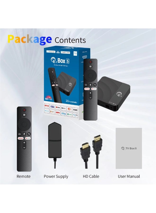 Android Box Q3 S Android 14.0 OS 4K Smart TV Box All winner Media Player RAM DDR3 8GB ROM EMMC 128GB ATV Voice Remote  - Image 2