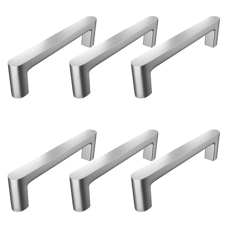 Atlantic مقبض خزانة أتلانتيك بتشطيب كروم الطول الكلي 925 بوصة المسافة بين الثقوب 224 مم عبوة من 6 - Image 1