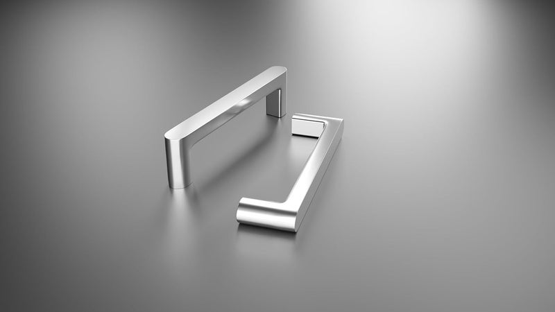 Atlantic مقبض خزانة أتلانتيك بتشطيب كروم الطول الكلي 925 بوصة المسافة بين الثقوب 224 مم عبوة من 6 - Image 2