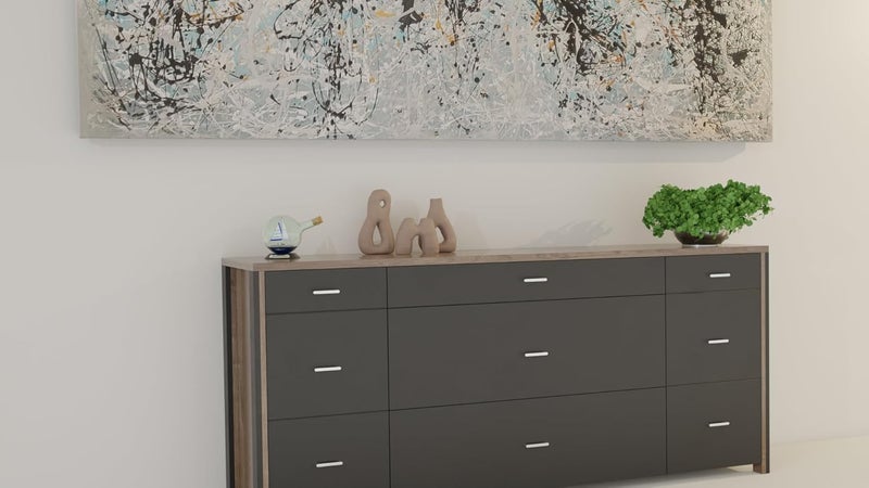 Atlantic مقبض خزانة أتلانتيك بتشطيب كروم الطول الكلي 925 بوصة المسافة بين الثقوب 224 مم عبوة من 6 - Image 4