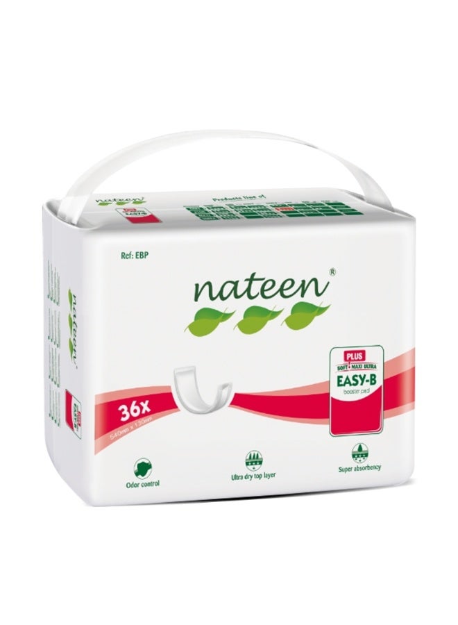 Nateen Soft Incontinence Pads for Bladder Leaks & Postpartum for Women, Booster Pad for Adult Diaper and Adult Diaper Pants.Extra  Absorbency, Regular Length, Sensitive Care-36 count - Image 1