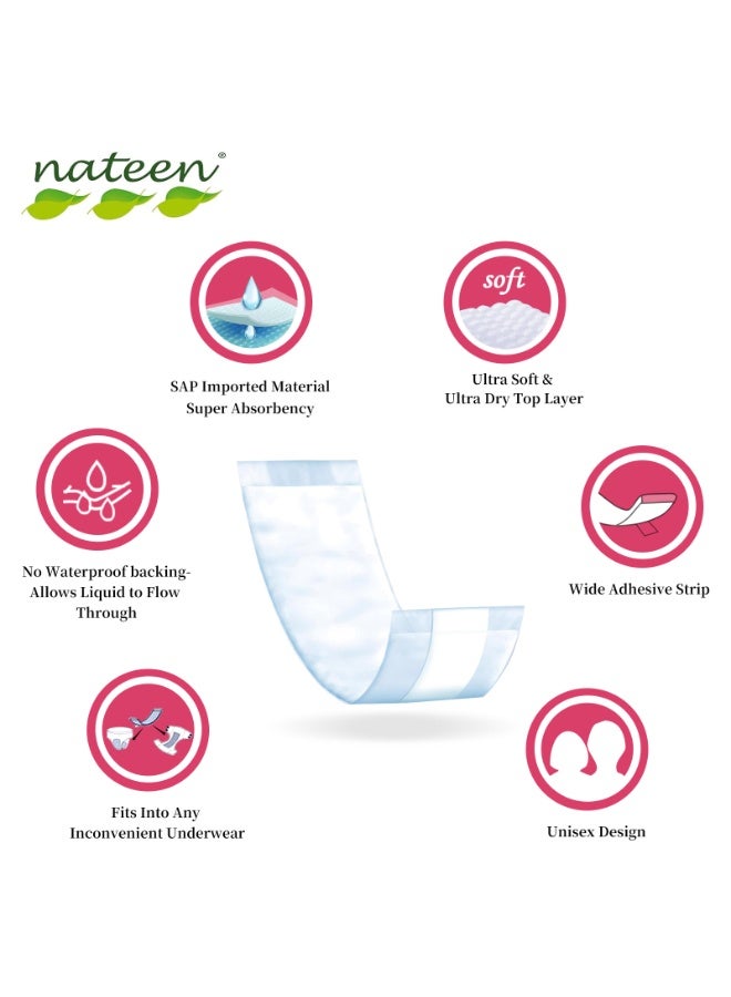 Nateen Soft Incontinence Pads for Bladder Leaks & Postpartum for Women, Booster Pad for Adult Diaper and Adult Diaper Pants.Extra  Absorbency, Regular Length, Sensitive Care-36 count - Image 4