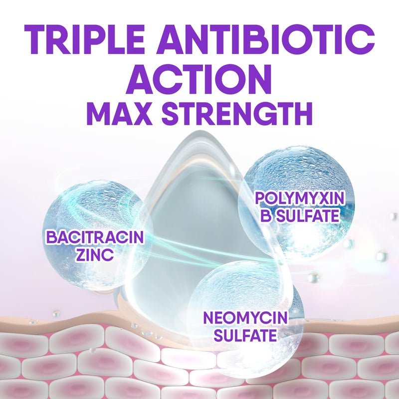 Cicatricure Open Wound Triple Antibiotic Ointment with Pain Relief, First Aid Antibacterial to prevent infection and relieve pain of minor cuts, burns and scrapes. Topical Antibacterial Ointment -1 oz - Image 4