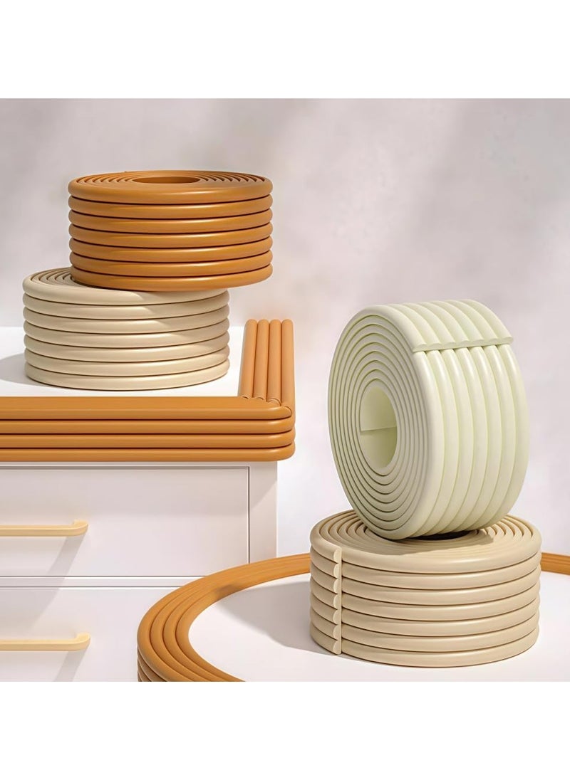 RATSAW - 2M Safety Edge Corner Protector Baby Proofing Edge and Foam Corner Guard Protector Set Baby Foam Safety Strips Furniture Edge Safety Bumpers Soft Rubber Foam Edge Bumpers with Double-side Tape - Image 1