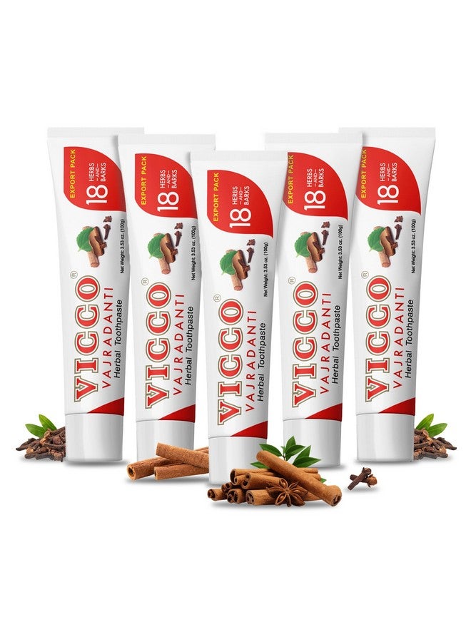 فيكو معجون أسنان فيكو فاجرادانتي العشبي، يحتوي على 20 عشبًا ولحاءً أيورفيديًا، طبيعي 100%، نباتي وخالٍ من القسوة - 3.53 أونصة (عبوة من 5 قطع) - Image 1