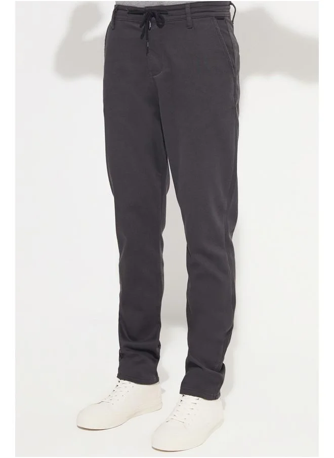 JUNE June Exclusive Men Regular Fit Textured Trouser Anthracite