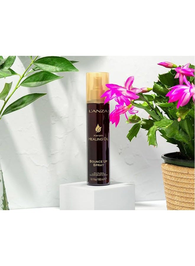 L'anza Keratin Healing Oil Bounce Up Hair Spray, Boosts Volume and Shine, With a Weightless Formula, For an Extra Push of Plump, Body & Bounce (6.1 Fl Oz) - Image 5