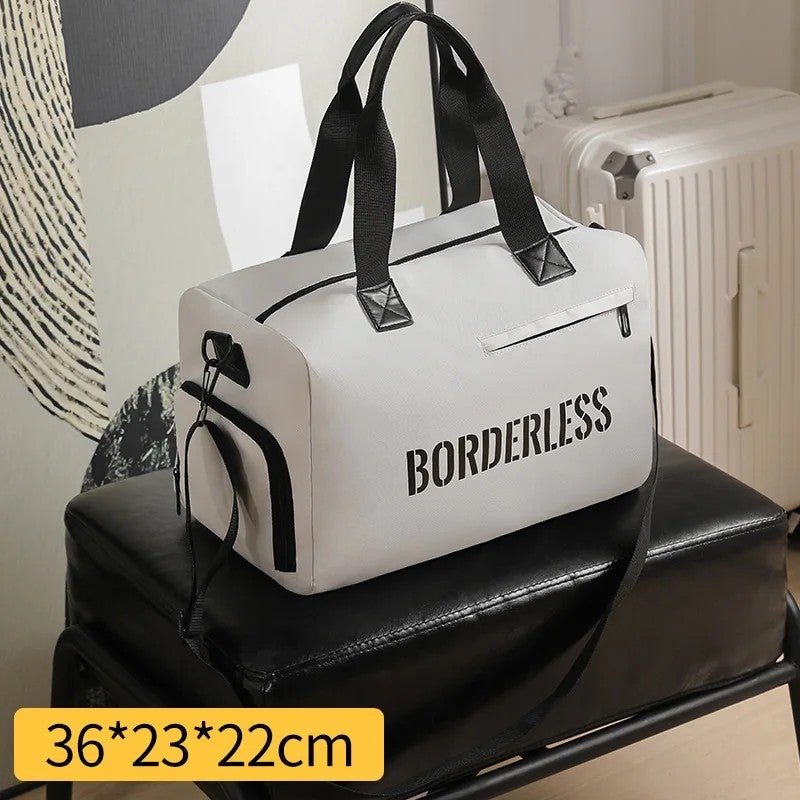 YQbest Logo High Quality Men's Sports Duffel Bag - Large Capacity Travel Gym Bag with Zipper for Fitness & Luggage - Image 1