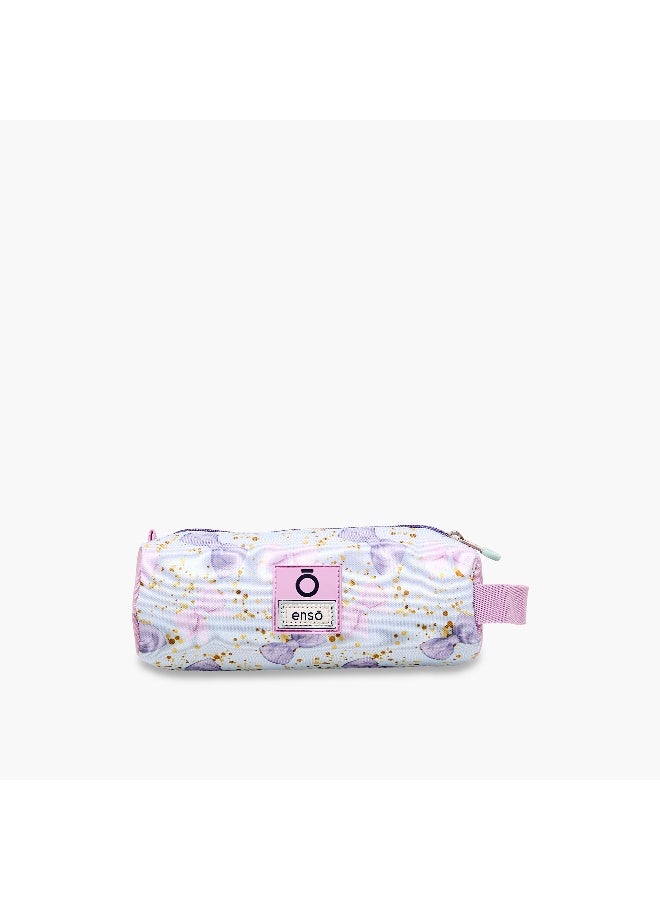 Enso Pouch-Merci Amour-1 Cmprt--Girls (Polyester) Green \ 23X9X9 - Image 3