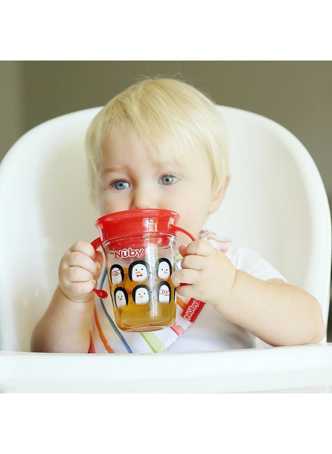 Nuby Tritan No Spill 2 Handle 360 Degree Printed Wonder Cup, Prints May Vary, 1pk - Image 2