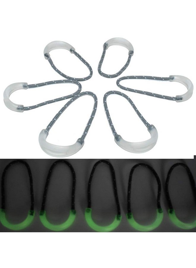 Renashed 20Pcs Self Luminous Zipper Pulls Cord Replacement For Backpacks, Jackets, Traveling Cases, Luggage, Purses, Handbags, Kids  - Image 1