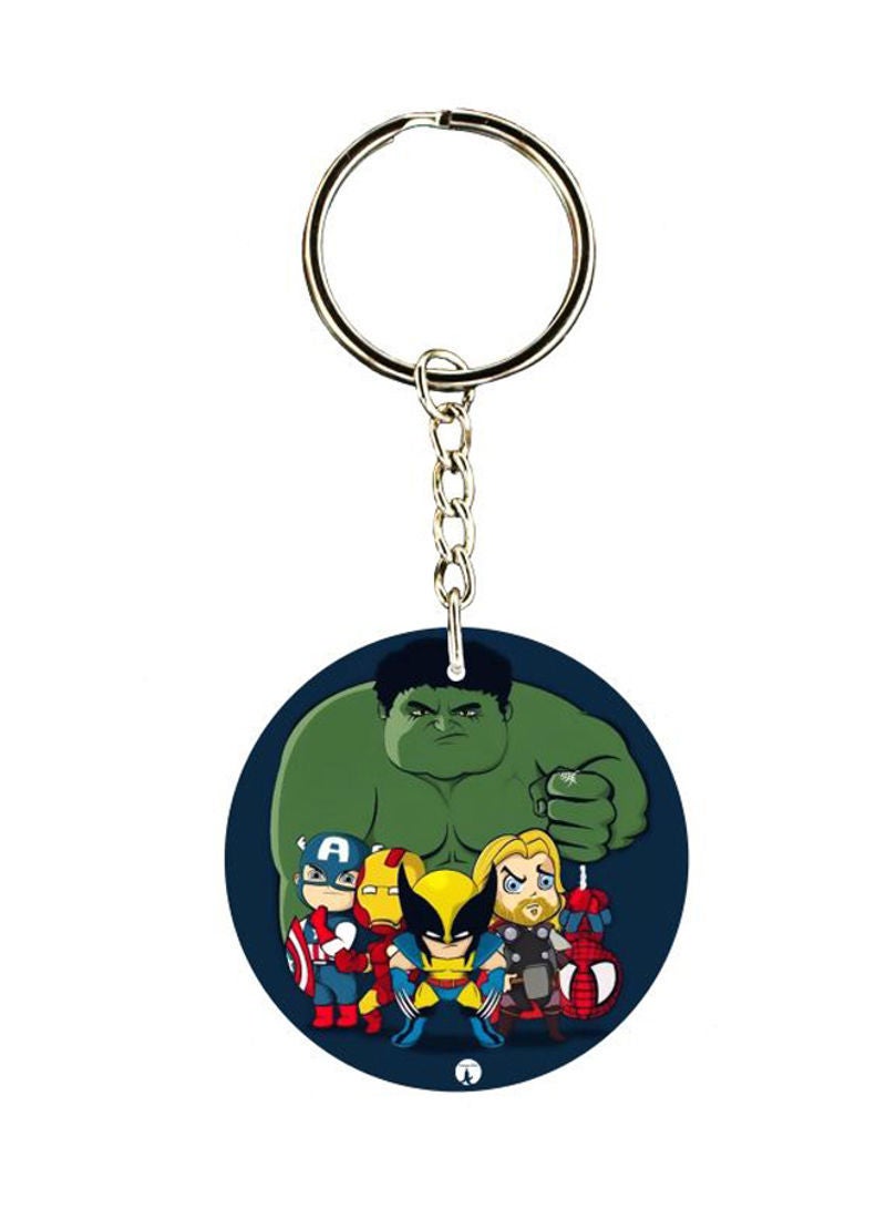 Marvels Avenger Team Character Printed Keychain