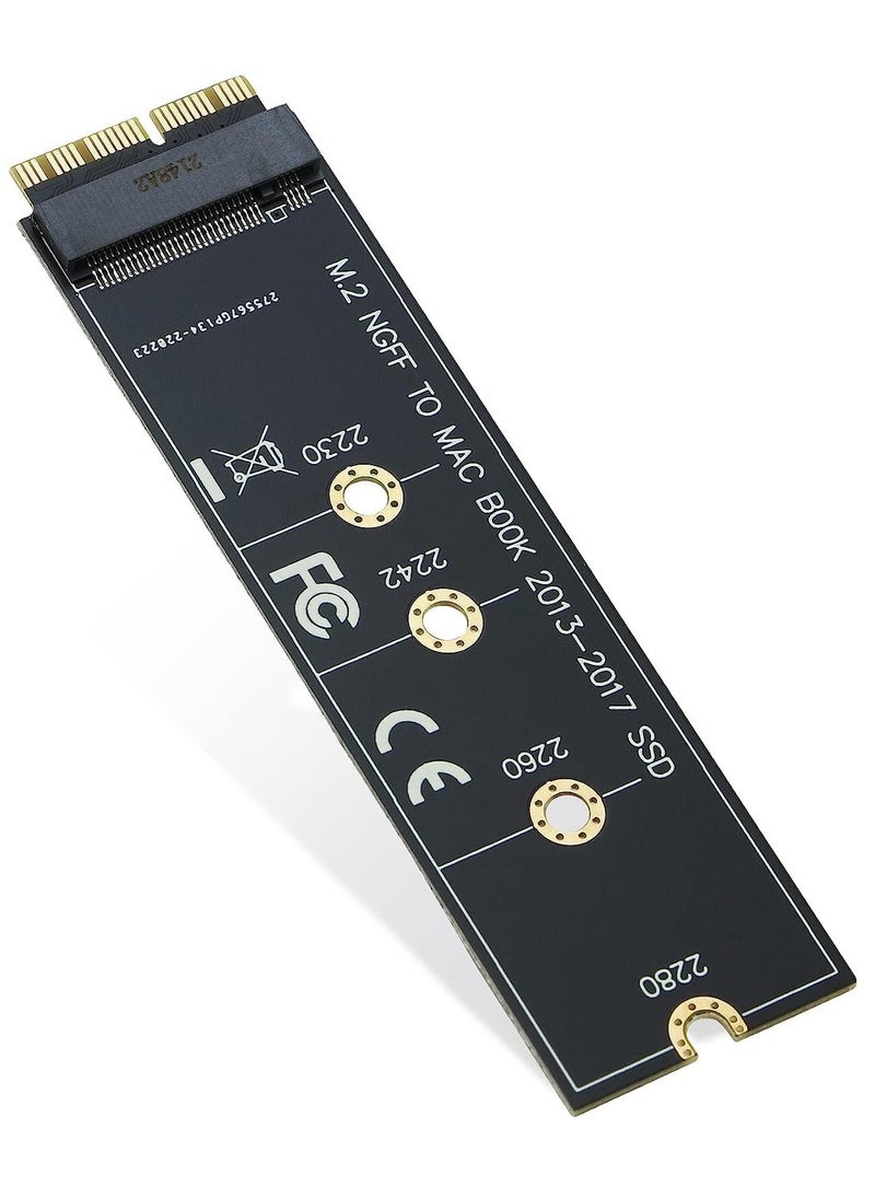 ماركة غير محددة محول ترقية M.2 NVMe SSD الى 12+16 دبوس لجهاز ماك بوك اير (2013-2017 عام) A1465 A1466 وماك برو (اواخر 2013-2015 عام)  - Image 1