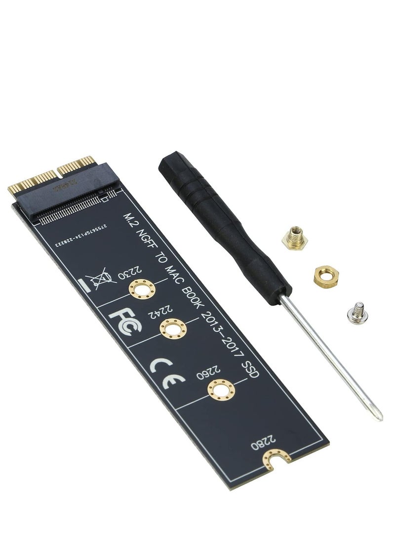Generic - M.2 NVMe SSD to 12+16 Pin Upgrade Adapter for MacBook Air (2013-2017) A1465 A1466 and Mac Pro (Late 2013-2015) - Image 1