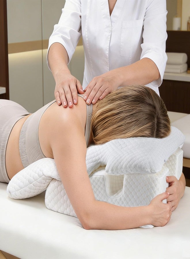 BEYOUDO Face Down Pillow After BBL or Eye Surgery, Home Massage Pillows Face Down Chair for Sleeping & Stomach Sleeper, Soft BBL Adjustable Prone Massage Pillows with Removable Cover - Image 4