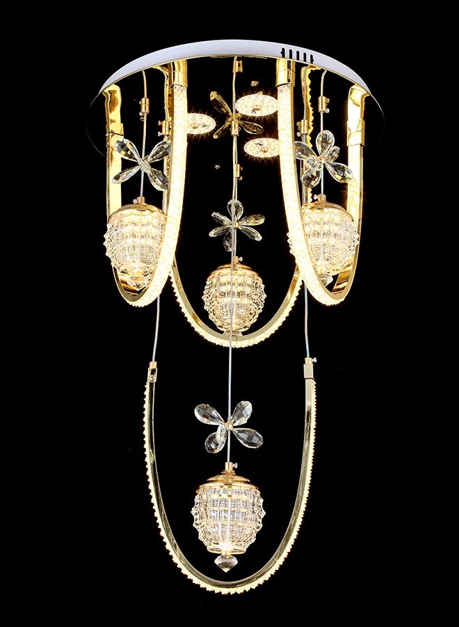 BUY4LESS -  Modern Lighting, Ceiling chandelier, Light, Crystal light, Gold Color, 70x45 cm, Suitable for bedroom and living room, Adjustable height - Image 1