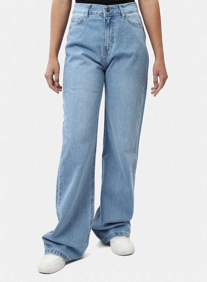RAVIN Solid Wide Leg Comfy Jeans - Image 1