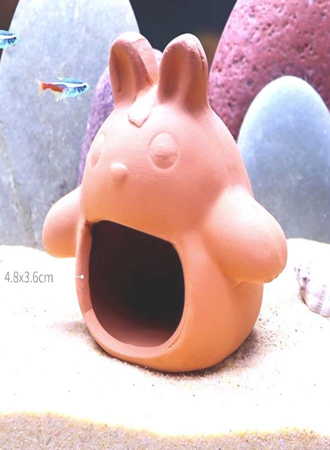 سايم حوض أسماك سايم، بيت أسماك سيراميكي على شكل كهف لطيف على شكل توتورو، مكان مثالي لاختباء الروبيان وأسماك السيكلد وتفريخها، ديكور احترافي لإخفاء الأسماك التي تدافع عن مناطقها. - Image 2