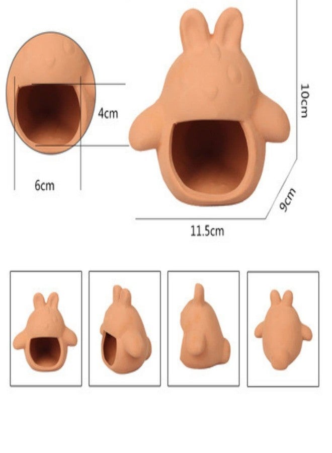 سايم حوض أسماك سايم، بيت أسماك سيراميكي على شكل كهف لطيف على شكل توتورو، مكان مثالي لاختباء الروبيان وأسماك السيكلد وتفريخها، ديكور احترافي لإخفاء الأسماك التي تدافع عن مناطقها. - Image 3