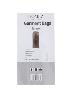 Homez HOMEZ FABRIC GARMENT BAG 60x10x160CM GREY  - Image 1