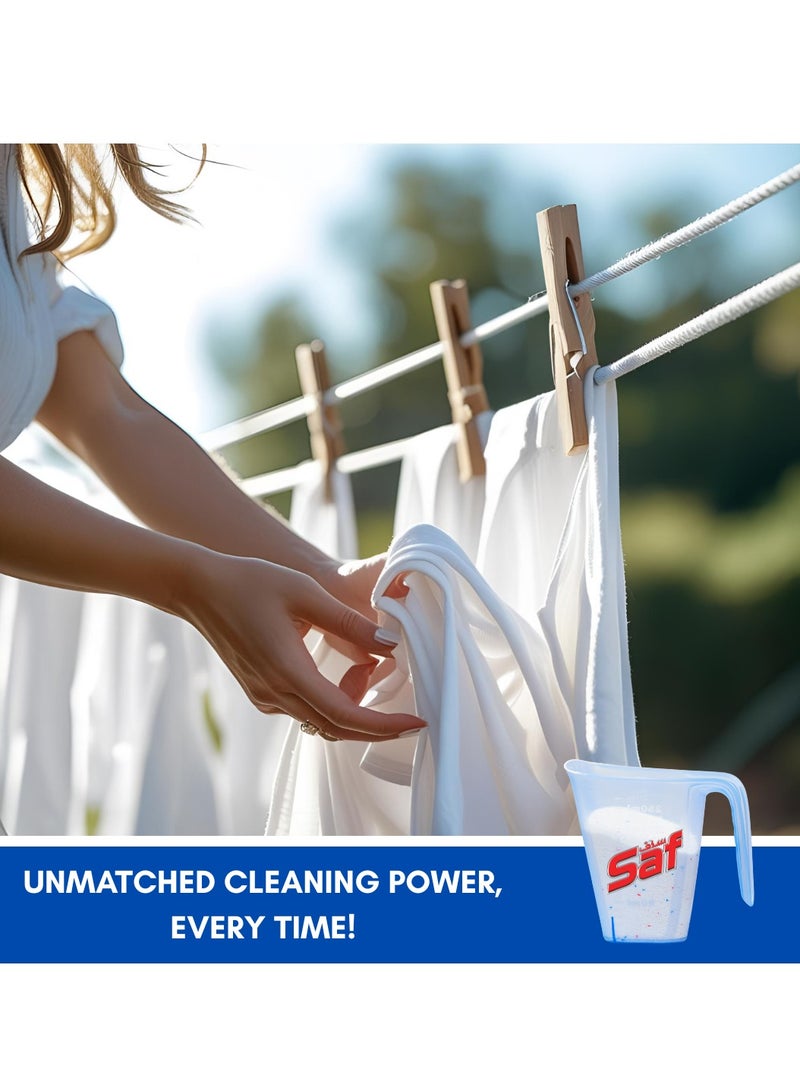 SAF Saf Detergent Powder Blue - 15kg | Powerful Stain Removal & Long-Lasting Freshness for All Laundry Types  - Image 3