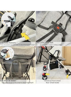 LO.BABY.VE 2-in-1 Convertible Baby Stroller with Bassinet Mode - Toddler Stroller Seat  - Image 4