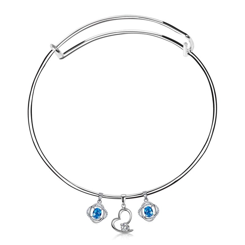 UPINS 60Pcs Expandable Blank Bangle Bracelets Adjustable Wire Bracelets for DIY Jewelry Making, Silver - Image 3