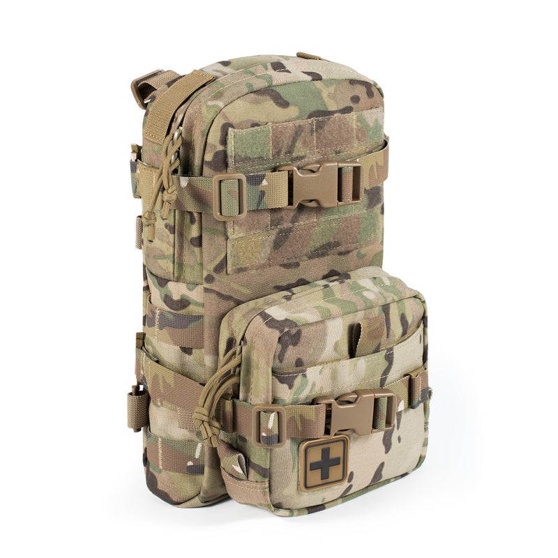 CLTAC Tactical Small MOLLE Hydration Pack Outdoor Water Bladder Carrier Pack for Vest Backpack - Image 1