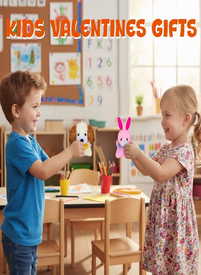 Sofier Valentines Day Gifts for Kids Classroom 24 Pack Card Boxes with Heart Window Mini Animal Toys Keychains Bulk for Boys Girls Classroom Exchange Party Favor School Teacher Student (Animals2) - Image 4