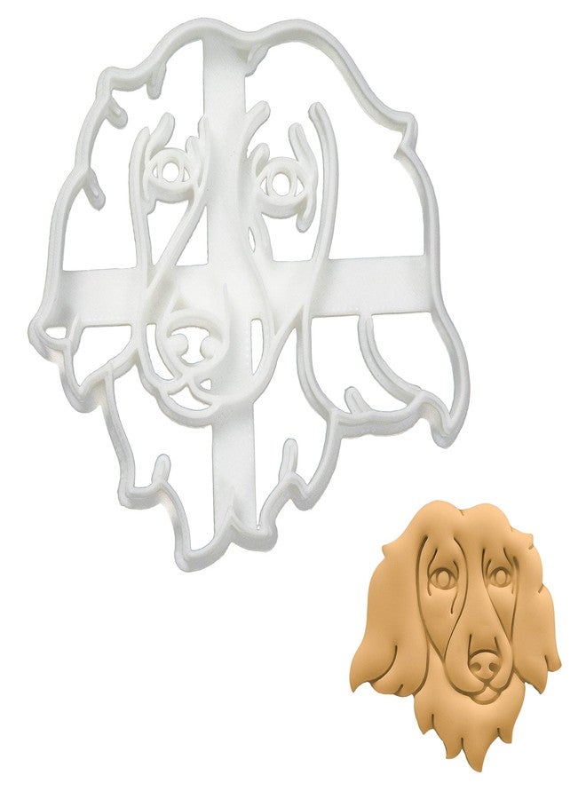 Bakerlogy Long Haired Dachshund Face cookie cutter, 1 piece - Bakerlogy - Image 1