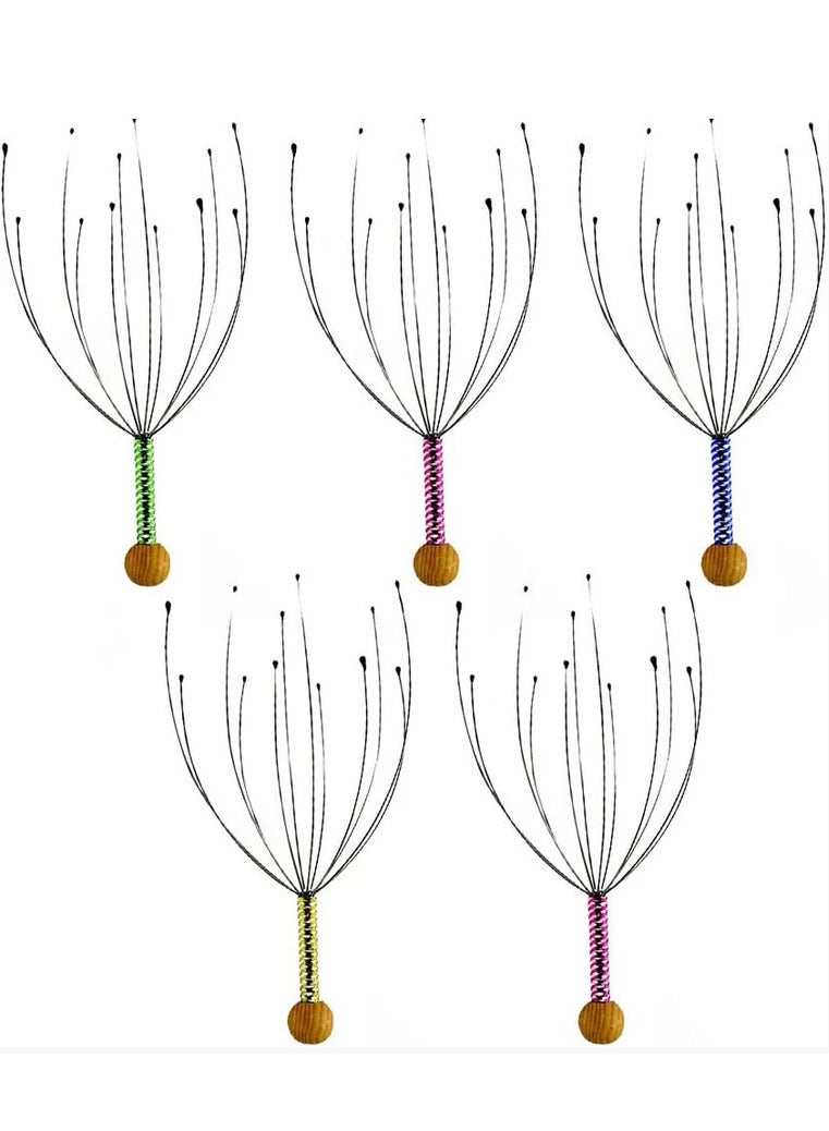 Scalp and neck massage tool to help relax and relieve stress - multi-colored - Image 5