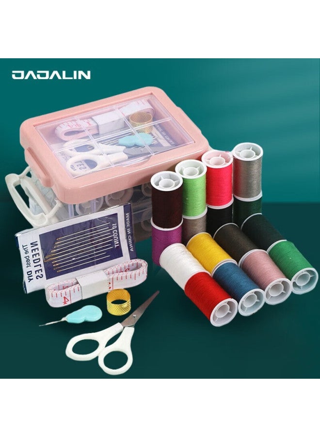 JAJALIN Jajalin Sewing Box Storage Organizer, Portable Multi-purpose Sewing Kit For Home And Travel  - Image 1