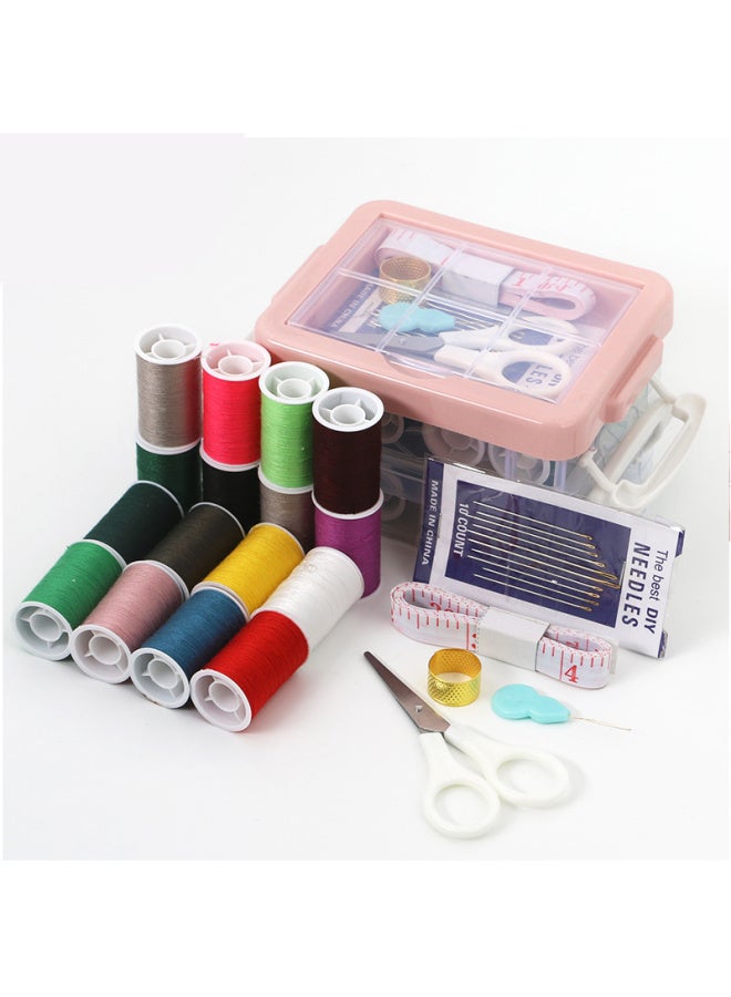 JAJALIN Jajalin Sewing Box Storage Organizer, Portable Multi-purpose Sewing Kit For Home And Travel  - Image 2