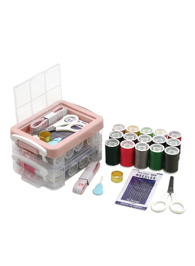 JAJALIN Jajalin Sewing Box Storage Organizer, Portable Multi-purpose Sewing Kit For Home And Travel  - Image 3