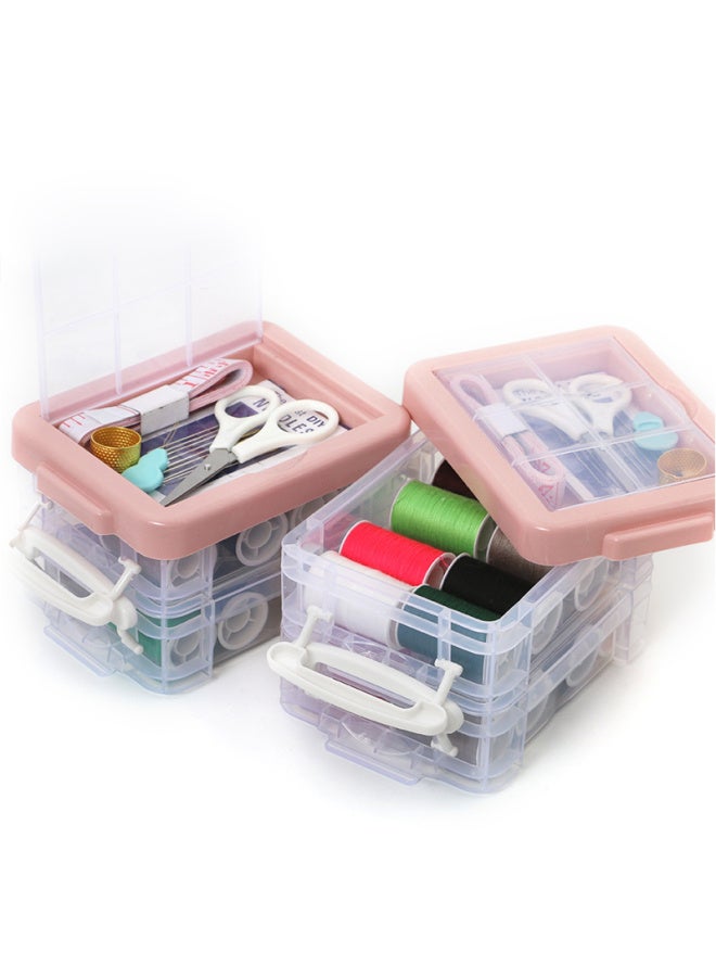 JAJALIN Jajalin Sewing Box Storage Organizer, Portable Multi-purpose Sewing Kit For Home And Travel  - Image 5