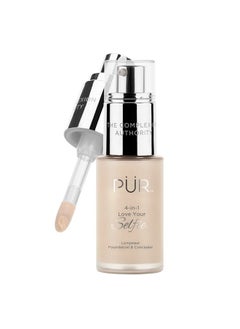 4-in-1 Love Your Selfie Longwear Foundation & Concealer, Full Coverage Liquid Foundation, Hydrating Formula, Cruelty Free