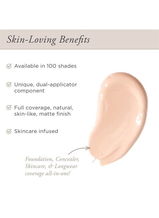 PÜR MINERALS - 4-in-1 Love Your Selfie Longwear Foundation & Concealer, Full Coverage Liquid Foundation, Hydrating Formula, Cruelty Free - Image 1