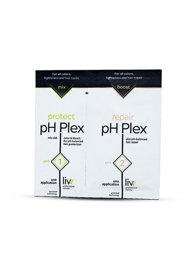 LIW pH Plex Steps 1&2 Protect & Repair Hair Care Treatment - Use with Home Hair Color & Bleach Products - Salon Quality Professional Results at Home - 1 Sachet of Steps 1 & 2 - Image 1