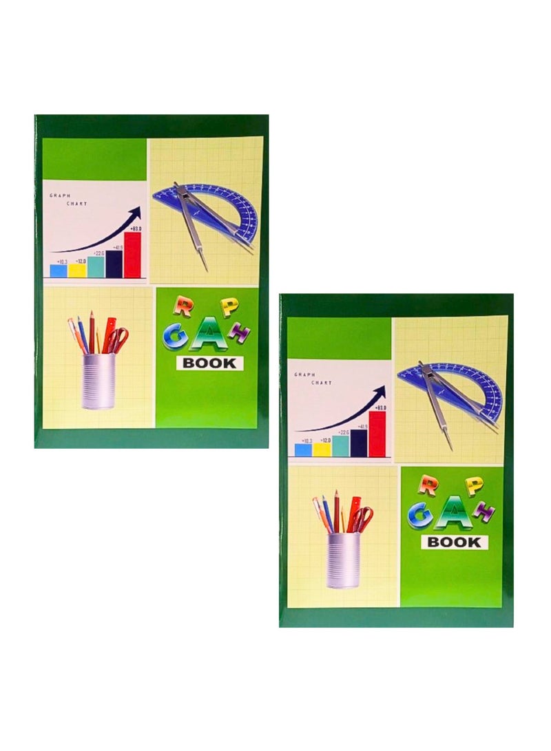 Sadaf Graph Paper Pad, A4, Squared Grid Paper book for Mathematics, Science, Engineers, Drawing, School Supplies, 50 Sheets (Pack of 2) - Image 2