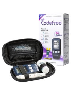 Code Free Blood Glucose Monitor Machine Diabetic Blood Sugar Level Monitoring Machine For Home Hospital Clinic And Traveling With Code Free 10 Pieces Strip