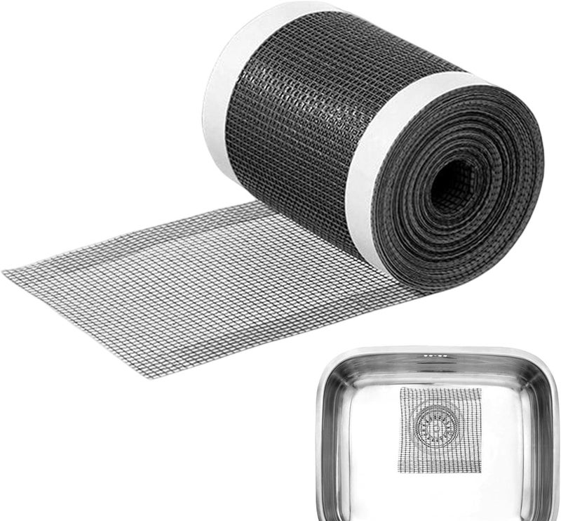 MGNLR MGNLR Hair Catcher Shower Drain Mesh Stickers Rectangle Shower Drain Blockage Sticker Sink Hair Catcher Sticker for Bathroom Home Kitchen Tools Gadgets Colanders Strainers Sifters  - Image 1