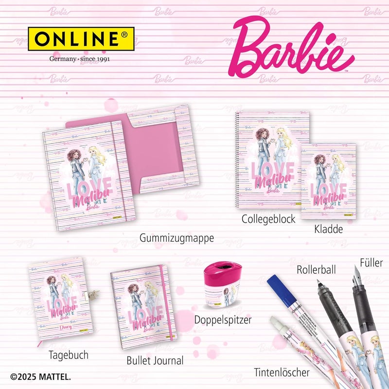 Online Barbie Ink Eraser 6 x I Ink Killer for Erasing and Overwriting in Great Barbie Designs I Removal and Correction Blue Ink I Erasable Ink Colour Blue I Value Pack - Image 5