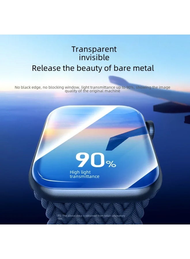 Tempered Glass Screen Protector For Watch Series 6 7 Ultra S8 Watch Series 5 Se Protective Film-Color:4 Generation Tpu Watch Film (special)-Dimensions:45mm((S7/8/9))  - Image 3