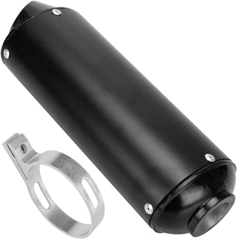 FVRITO 28mm 1.1 inch Exhaust Muffler Silencer Pipe and Clamp Gasket for 50cc 110 125cc Coolster Sport-B Taotao Chinese Dirt Pit Bike Venom ATV Quad 4 Wheeler Black - Image 2